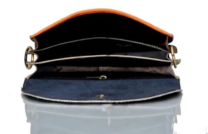 กระเป๋าหนังแท้ของ100% กระเป๋ากุ๊ยสำหรับผู้หญิงกระเป๋าถือประจำวันแบบตะวันตกสไตล์คอนโชสำหรับผู้หญิงกระเป๋าถือกุ๊ยขนาดเล็กครึ่งทรงกลม - Product Image 5