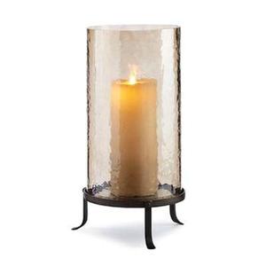 Bougeoir Iron & Glass Hurricane Décoration de mariage à domicile - Product Image 1