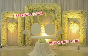 Boda escenario de paredes de tierra único estilo de la flor de la pared la decoración del escenario de boda escenario de las paredes - Product Image 2