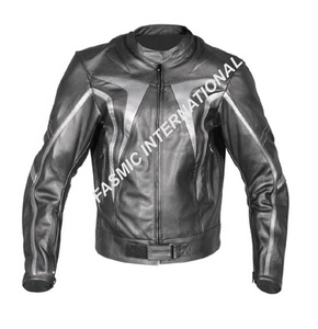 Veste de moto en cuir respirante coupe-vent grande taille, dernière mode - Product Image 5