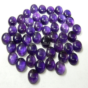 พลอยอเมทิสต์ทรงกลมพลอยสีม่วงทรงหลวมทำจากพลอยธรรมชาติขนาด8มม. สำหรับทำเครื่องประดับ - Product Image 3