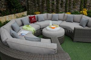 Canapé en rotin et résine, meuble de salon, en osier, Design spécial, pour usage extérieur ou salon, meilleure vente, COLLECTION ALAND - Product Image 2