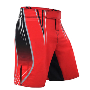 Pantalones cortos de lucha de entrenamiento MMA impresos por sublimación Kickboxing Grappling Gym Wear Pantalones cortos de lucha diseño personalizado - Product Image 2