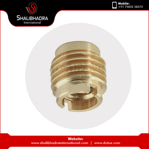 Écrou d'insertion en bois en laiton certifié ISO Type de tête hexagonale Filetage M3 Traitement de surface chromé Utilisation dans l'industrie lourde - Product Image 3