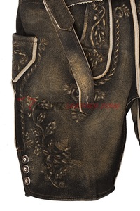 Allemagne, traditionnelle Oktoberfest, shorts en daim bavarois pour hommes, shorts Trachten, shorts bavarois personnalisés, nouveaux shorts bavarois ISONZ - Product Image 3