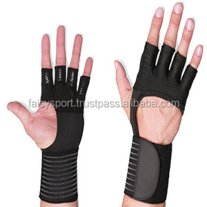 ถุงมือออกกําลังกาย ผ้าพันข้อมือ ถุงมือยกน้ําหนักที่สมบูรณ์แบบพร้อมโลโก้ที่กําหนดเอง ถุงมือออกกําลังกายแบบไฟฟ้าแบบ Powerlifting Cross - Product Image 2