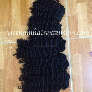 <b>Cheap</b> Vietnamese Curly Weft Virgin Remy Human Hair <b>Extensions</b> Body Wave Style 8"-40" 100g $30/gram - Product Image 1