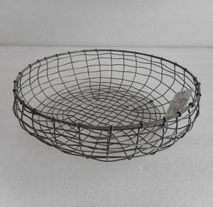 Panier de rangement en treillis métallique en fer pour fruits et couverts Panier de rangement de cuisine Fabricant et fournisseur - Product Image 4