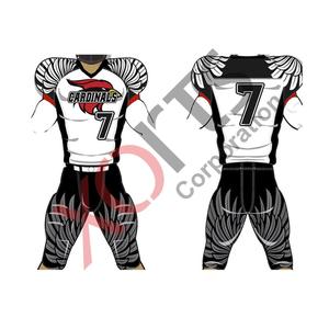 Customized Eagle Design Adult Football Uniform with Spandex/Polyester Material Anti-Bacterial & Breathable Features - Product Image 1