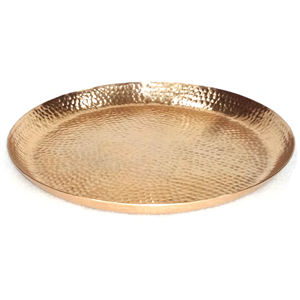 Plateau de service rond en cuivre, nouveau design - Product Image 6