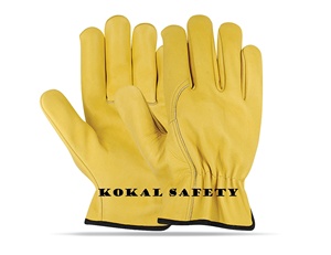 Guantes de seguridad para conductores de trabajo Guantes de cuero Premium para una protección mejorada - Product Image 1