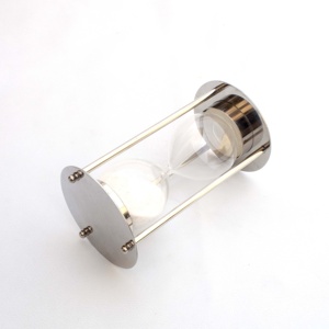 Haute qualité 5.4 pouces blanc sable aluminium verre heure verre nautique nickelé métal alliage nouveauté cadeau pour noël nouveau - Product Image 2