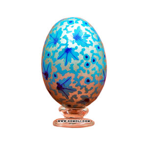 <b>Large</b> Hand Painted Easter Eggs with Glitter Patterns Decorative Spring <b>Ornaments</b> for Table, Basket, Centerpiece, Holiday Display - Product Image 5