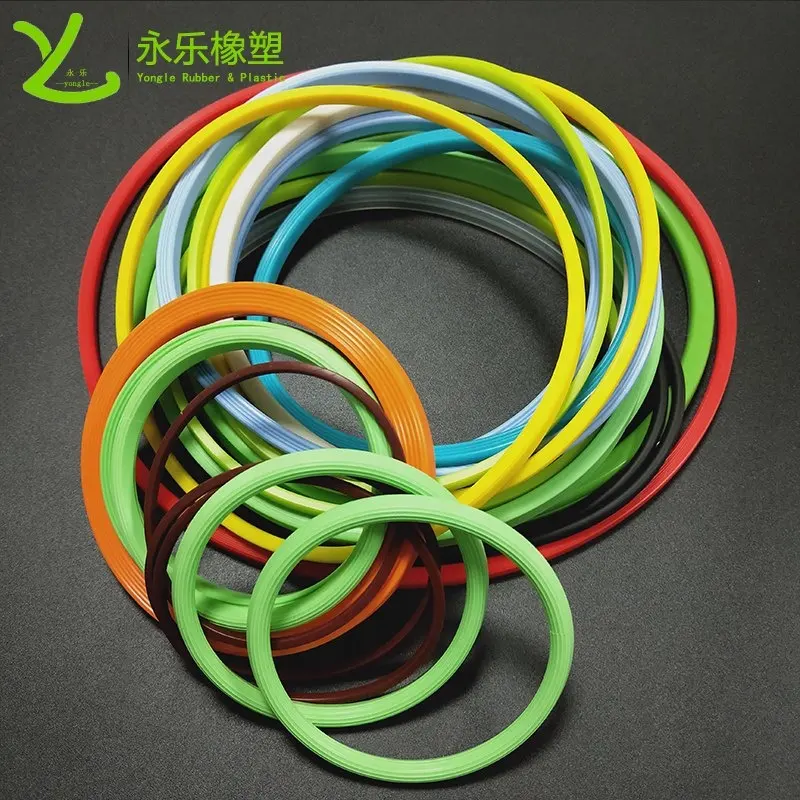 Food grade high heat resistant silicone rubber ring non-toxic and tasteless seal silicone rings for thermos food jar lids