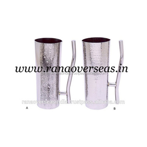 Pichet à eau en acier, conception martelée et gravure, pour restaurant, articles d'hôtel, ustensiles de Table - Product Image 3