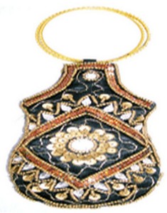 Bolso de hombro bordado hecho a mano para mujer, mini bolso cruzado para teléfono móvil, elegante crema de fiesta étnica - Product Image 1