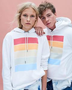 Conjunto de pantalón para correr con estampado informal, de lana con cremallera frontal Sudadera con capucha, sudadera con capucha y bolsillo de canguro, chándal bordado, muestra compatible - Product Image 2