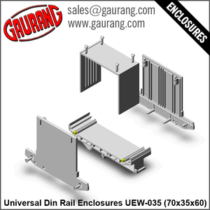 รางพลาสติก ABS แบบทั่วไปกล่องควบคุม IP66 UEW-035สำหรับใช้งานกลางแจ้งขนาด70x35x60 - Product Image 2