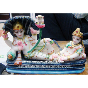 Đá Cẩm Thạch Trắng Vishnu Laxmi Murti - Product Image 1
