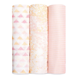 Custom Organic Cotton Baby Swaddle Blanket | Soft Muslin Newborn Receiving Wrap Breathable Infant Blanket For Infant <b>Bedding</b> <b>Set</b> - Product Image 3