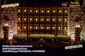 Trendy Wedding Decor <b>Candle</b> Back-<b>Wall</b> Prominent Wedding <b>Candle</b>-<b>Holders</b> <b>Walls</b> Best Wedding Event <b>Candle</b> <b>Wall</b> Decoration - Product Image 5