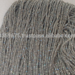 Cuentas de piedra facetada de labradita de 2mm y 3mm a la moda, precio bajo al por mayor - Product Image 1