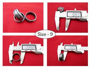 Anillo de Bodas de acero damasco diseño vintage personalizable unisex incrustaciones de alta calidad 8mm ancho compromiso aniversario fiesta joyería - Product Image 2