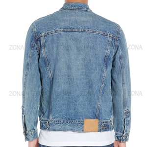 Chaqueta vaquera de lavado a la piedra de algodón 100% con bordado de tela gruesa estilo camionero ropa Formal de invierno Color personalizado para hombres - Product Image 5