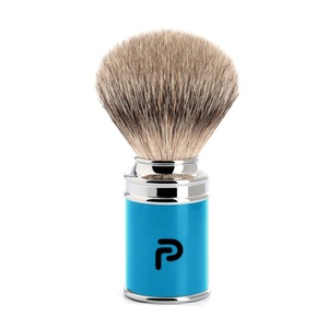Brocha de afeitar Premium de estilo alemán con punta de plata, mango cromado de lujo, hecho a medida para salón y uso Personal, brocha para Barba de calidad - Product Image 2