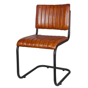 Silla Industrial de cuero y hierro, alta calidad - Product Image 2