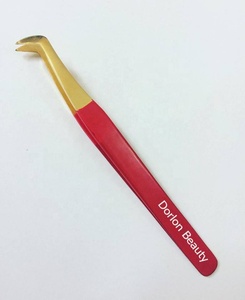Pinzas para Extensión de Pestañas de Volumen Ruso de Marca Privada, Pinzas de Acero Inoxidable para Pestañas, las Mejores Pinzas para Pestañas - Product Image 2