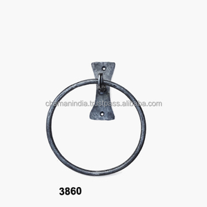 <b>Hand</b> Forged <b>Bathroom</b> <b>Towel</b> Ring, Wrought Iron Handmade <b>Towel</b> Holder <b>for</b> <b>Bathroom</b> and Kitchen - Product Image 1