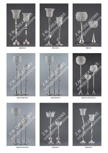 Porte-bougie en cristal fait à la main pour centres de table de mariage Conteneur à bougie de luxe pour la décoration de la maison, du salon et de l'hôtel - Product Image 5