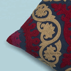 Designer Suzani Pillow Cushion Covers Decorative Throw Pillow, Embroidered Indian Suzani Cushion Cover Wholesale - Product Image 2