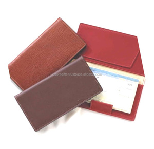 <b>Personalised</b> Bi- Folded Real Leather Checkbook Case - Product Image 1