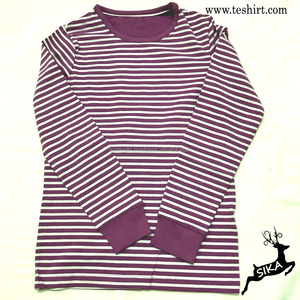 Fábrica de OEM de 220gsm azul marino Camiseta de manga larga con logo impreso Camiseta de manga larga de compras en línea de algodón de Bambú - Product Image 4