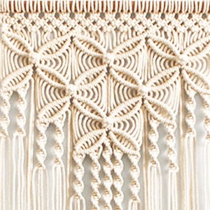 Macrame ที่แขวนผนังงานฝีมือที่ทันสมัยของตกแต่งตามธรรมชาติที่ดีที่สุดทำด้วยมือกล่องของขวัญปีใหม่ทำด้วยมือของตกแต่งบ้านและสวน - Product Image 4