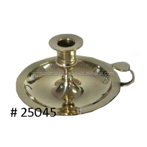 Industry Trending <b>Antique</b> <b>Brass</b> Chamber Stick Candle Holder Customized Size Shape Colour Metal - Product Image 1