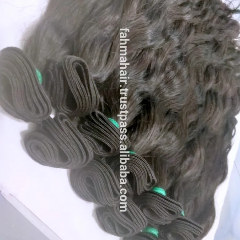 STEAMED WAVY INDONESIAN Hair Bundles NO SHEDS and FREE TANGLED Soft and Shiny COULD BLEACHED UNTILWHITE最高品質の人毛