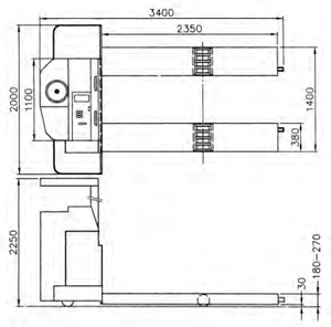 Transpalette à ciseaux automatique avec garantie pour entrepôt - Product Image 4
