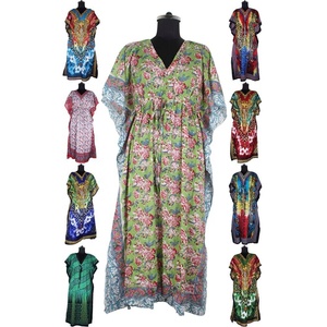 Vestido de caftán largo sin mangas, elegante - Product Image 1