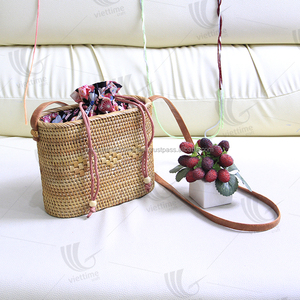 หวายรูปไข่ฤดูร้อนถุงชายหาด/ถุงฟางเวียดนามร้อนขาย - Product Image 3