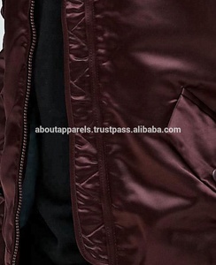 Chaqueta de poliéster para hombre, chaqueta de béisbol Lisa personalizada, diseño al por mayor, satinado, seda satinada, poliéster, 2022 poliéster, 100% - Product Image 5