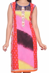 เดรสสั้นพิมพ์ลายแบบชิ้นเดียวมีหลายสีชุดเดรสลำลอง - Product Image 5