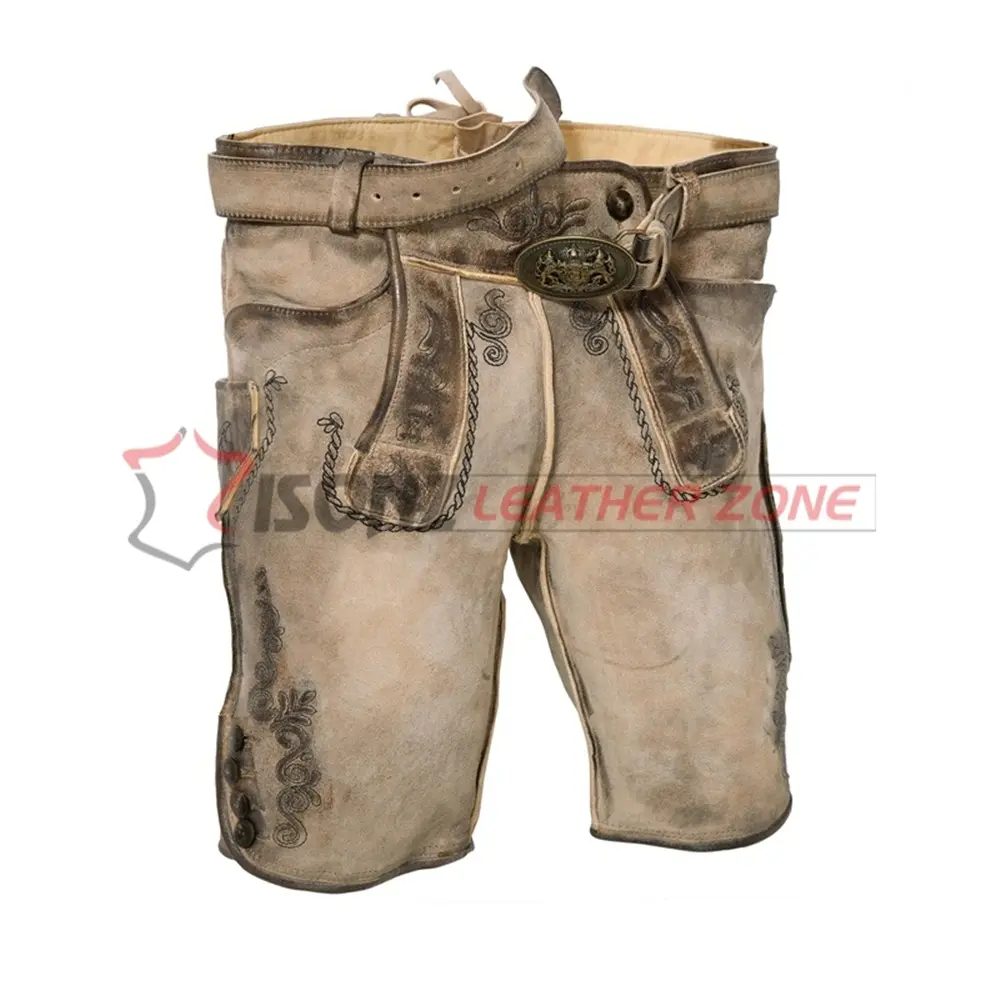 Leathers กางเกงขาสั้นเยอรมันสำหรับผู้ชาย,กางเกงทราชเทน Lederhosen สำหรับผู้ชายกางเกงบาวาเรีย