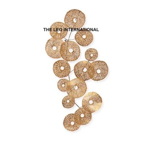 ศิลปะบนผนังสมัยใหม่อื่นๆจากอินเดียอุปกรณ์แขวนผนังโลหะเหล็กทรงกลมดีไซน์ศิลปะผนังแบบดั้งเดิม - Product Image 1