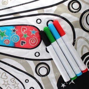ปากกาเมจิกแบบเติมหมึกได้ ล้างออกง่าย สีสันสดใส ลายเส้นคมชัด สำหรับงานผ้าเนื้อหลวม พร้อมโลโก้สั่งทำได้ - Product Image 4