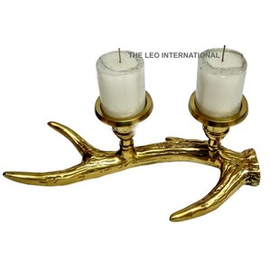 Victorian lodge Shaped Candle <b>Holder</b> Two <b>Tealight</b> for Decoration & Gift Item Antiques for Home Office & Hotel 14X4X4 Inch - Product Image 1