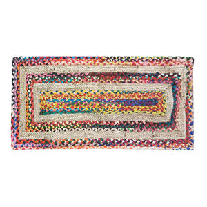 Tapis de grande surface de haute qualité tapis de jute de chambre à coucher moderne tapis de jet géométrique bohème de coton d'Inde - Product Image 3