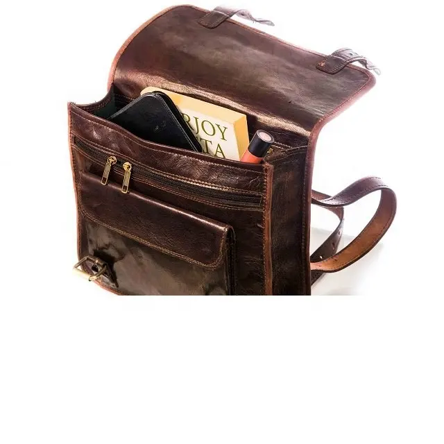 Винтажная кожаная сумка-мессенджер ручной работы для ноутбука 13 дюймов, рюкзак
